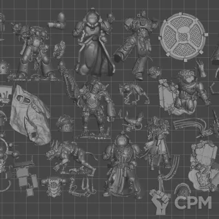 Описание картинки Huron Blackheart and the Masters of the Maelstrom (2026) Скан. Базы в комплекте. от WastelandMiniatures по цене 750руб | Свободный Рынок Миниатюр - СРМ