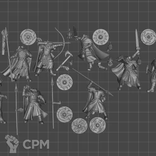 Описание картинки Warriors of Rohan (2024) 12 Моделей. от WastelandMiniatures по цене 600руб | Свободный Рынок Миниатюр - СРМ