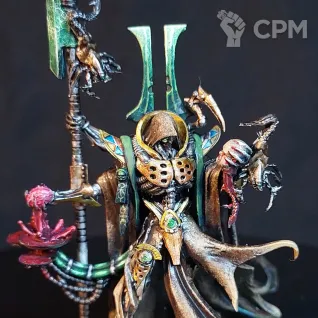 Описание картинки Necron Overlord (Lord) Alt от Arrowhead Miniatures по цене 1 750руб | Свободный Рынок Миниатюр - СРМ