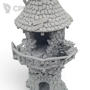 Описание картинки Башня Отшельника - Фэнтези Террейн, Shadowfey Ruins от Terrain Print по цене 800руб | Свободный Рынок Миниатюр - СРМ