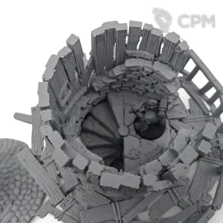 Описание картинки Башня Отшельника - Фэнтези Террейн, Shadowfey Ruins от Terrain Print по цене 800руб | Свободный Рынок Миниатюр - СРМ