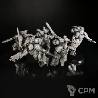 Описание картинки Assault intercessors with jump packs Squad миниатюра по вселенной warhammer 40000 от KoofWorkshop по цене 700руб | Свободный Рынок Миниатюр - СРМ