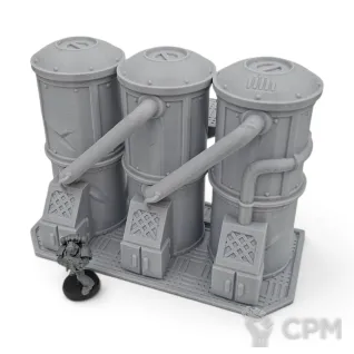 Описание картинки Индустриальный Сектор - Sci-Fi Террейн от Terrain Print по цене 800руб | Свободный Рынок Миниатюр - СРМ