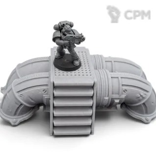 Описание картинки Индустриальный Сектор - Sci-Fi Террейн от Terrain Print по цене 800руб | Свободный Рынок Миниатюр - СРМ