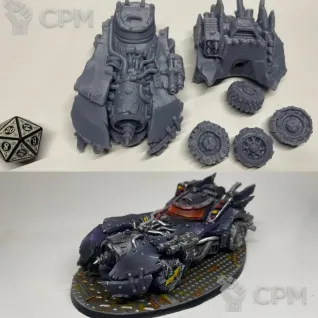 Описание картинки Орочий Бэтмобиль Orks Batmobile от Подземный человек по цене 400руб | Свободный Рынок Миниатюр - СРМ