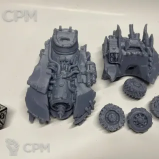 Описание картинки Орочий Бэтмобиль Orks Batmobile от Подземный человек по цене 400руб | Свободный Рынок Миниатюр - СРМ