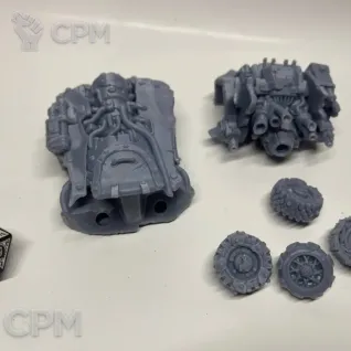 Описание картинки Орочий Бэтмобиль Orks Batmobile от Подземный человек по цене 400руб | Свободный Рынок Миниатюр - СРМ