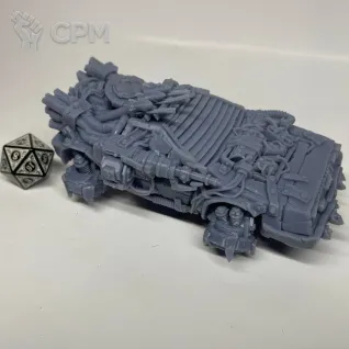Описание картинки Орочья Делориан Orks DeLorean от Подземный человек по цене 400руб | Свободный Рынок Миниатюр - СРМ