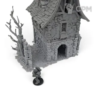 Описание картинки Особняк Холлоустон - Фэнтези Террейн, Forgotten Town от Terrain Print по цене 1 000руб | Свободный Рынок Миниатюр - СРМ