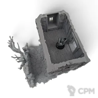 Описание картинки Особняк Холлоустон - Фэнтези Террейн, Forgotten Town от Terrain Print по цене 1 000руб | Свободный Рынок Миниатюр - СРМ