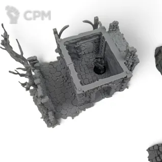 Описание картинки Особняк Холлоустон - Фэнтези Террейн, Forgotten Town от Terrain Print по цене 1 000руб | Свободный Рынок Миниатюр - СРМ