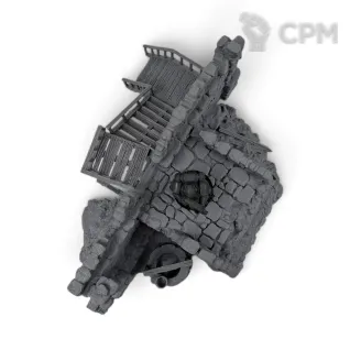 Описание картинки Особняк Холлоустон - Фэнтези Террейн, Forgotten Town от Terrain Print по цене 1 000руб | Свободный Рынок Миниатюр - СРМ