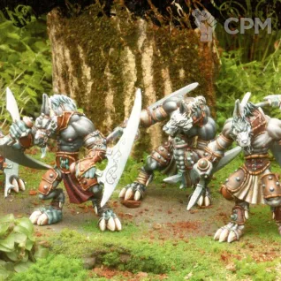 Описание картинки Confrontation The Fangs of the Moon-Goddess Wolfen от Soul Dark по цене 1 000руб | Свободный Рынок Миниатюр - СРМ