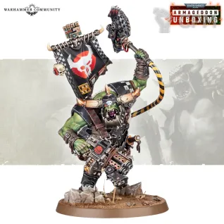 Описание картинки Warboss от Miniatures Broker по цене 100руб | Свободный Рынок Миниатюр - СРМ