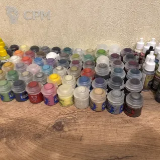 Описание картинки Краски citadel + warpaints + Jim Scale от MoNax по цене 100руб | Свободный Рынок Миниатюр - СРМ