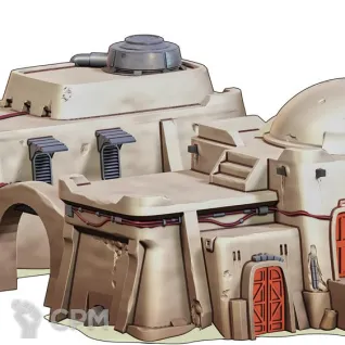 Описание картинки Двойной дом от 3D Wargaming по цене 5 000руб | Свободный Рынок Миниатюр - СРМ