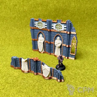 Описание картинки Складной террейн из набора Battle Nun set от Миниатюры и фигурки по цене 100руб | Свободный Рынок Миниатюр - СРМ