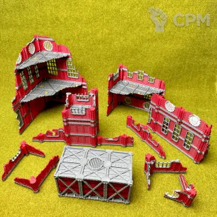 Описание картинки Складной террейн из набора Industrial set 11я редакция от Террейн и миниатюры по цене 100руб | Свободный Рынок Миниатюр - СРМ
