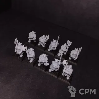 Описание картинки Dwarf warriors with two heanded weapon х10 от Lazurith по цене 250руб | Свободный Рынок Миниатюр - СРМ