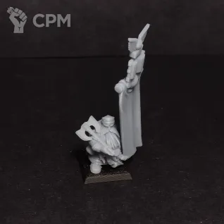 Описание картинки Dwarf King/Thane with Banner от Lazurith по цене 200руб | Свободный Рынок Миниатюр - СРМ