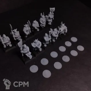 Описание картинки Dwarf warriors with two heanded weaponх11 от Lazurith по цене 300руб | Свободный Рынок Миниатюр - СРМ