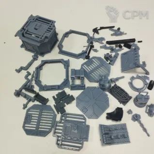 Описание картинки Террейн битсня контейнеры для Некромунды от Warlock69 по цене 100руб | Свободный Рынок Миниатюр - СРМ