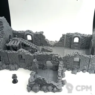 Описание картинки Разрушенный Собор - Террейн от Terrain Print по цене 2 000руб | Свободный Рынок Миниатюр - СРМ