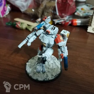 Описание картинки Commander In Enforcer Battlesuit от Кирмандос по цене 100руб | Свободный Рынок Миниатюр - СРМ