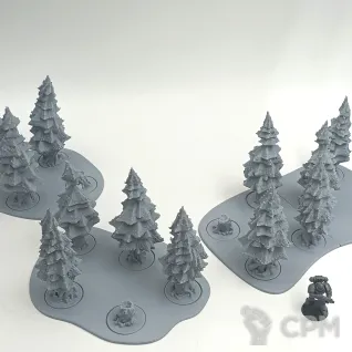 Описание картинки Хвойные Леса - Террейн от Terrain Print по цене 800руб | Свободный Рынок Миниатюр - СРМ