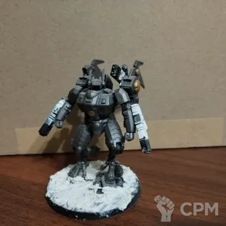 Описание картинки Commander In Coldstar Battlesuit от Кирмандос по цене 1 000руб | Свободный Рынок Миниатюр - СРМ