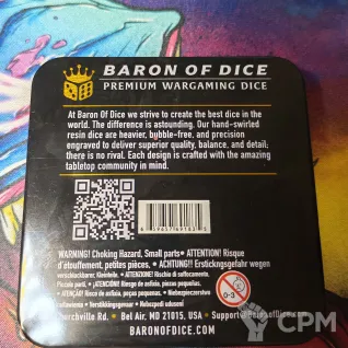 Описание картинки Premium Wargaming Dice. Baron of dice - оригинал от Timbersonik по цене 100руб | Свободный Рынок Миниатюр - СРМ