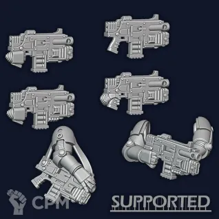 Описание картинки Truescale MK V (10 бойцов, закачки на фото) от Tridax Forge по цене 200руб | Свободный Рынок Миниатюр - СРМ