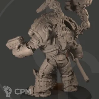 Описание картинки Techmarine in Saturnine Armour от Tridax Forge по цене 300руб | Свободный Рынок Миниатюр - СРМ
