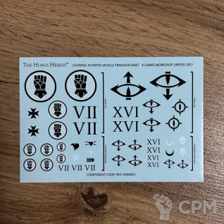 Описание картинки Legiones Astartes Vehicle Transfer Sheet от Artsart по цене 200руб | Свободный Рынок Миниатюр - СРМ