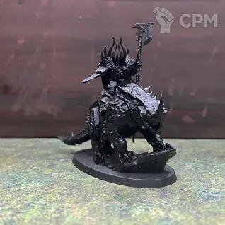 Описание картинки Chaos Lord on Karkadrak от Оладий по цене 400руб | Свободный Рынок Миниатюр - СРМ