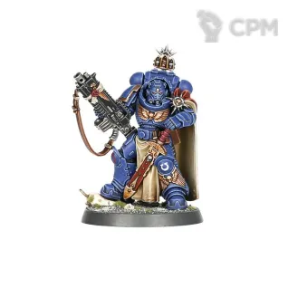 Описание картинки Captain in Gravis Armour with Master-crafted Heavy Bolt Rifle от Salamanders Anvil по цене 2 500руб | Свободный Рынок Миниатюр - СРМ