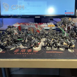Описание картинки Большая армия Серых Рыцарей Grey Knights от Warp_shop по цене 100руб | Свободный Рынок Миниатюр - СРМ