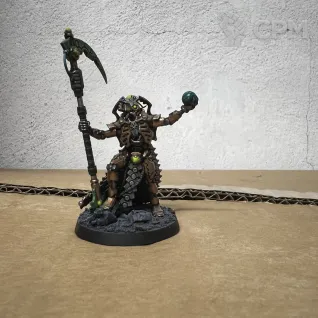 Описание картинки Necron lord with orb от Svarden по цене 100руб | Свободный Рынок Миниатюр - СРМ