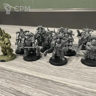 Описание картинки Plague marines+Plagueburst Crawler от Stp по цене 2 000руб | Свободный Рынок Миниатюр - СРМ
