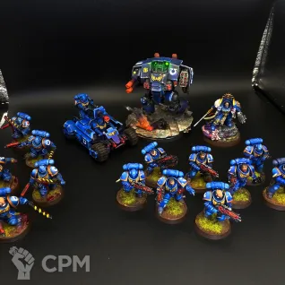 Описание картинки Ультрамарины небольшая банда от WarBoss  по цене 5 000руб | Свободный Рынок Миниатюр - СРМ