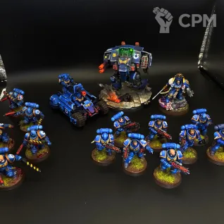 Описание картинки Ультрамарины небольшая банда от WarBoss  по цене 5 000руб | Свободный Рынок Миниатюр - СРМ