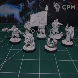 Описание картинки Krieg Command Squad от Lazurith по цене 300руб | Свободный Рынок Миниатюр - СРМ