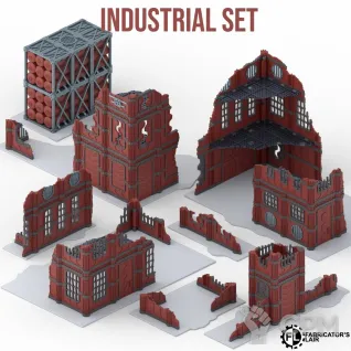 Описание картинки Террейн для Warhammer 40,000 (11 редакция) — Industrial Set от 3DSprint по цене 2 500руб | Свободный Рынок Миниатюр - СРМ