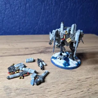 Описание картинки Commander in coldstar battlesuit оригинал от omegon92 по цене 100руб | Свободный Рынок Миниатюр - СРМ