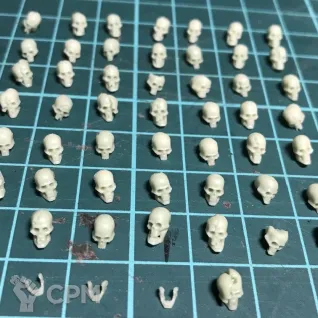 Описание картинки Черепа - 53 шт. Литьё от ASSV по цене 100руб | Свободный Рынок Миниатюр - СРМ