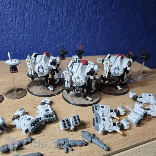 Описание картинки Broadside battlesuit x3 оригинал от omegon92 по цене 100руб | Свободный Рынок Миниатюр - СРМ