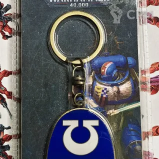 Описание картинки Ultramarines Keychain . Брелок Ультрамаринов от Trazyn's Collection по цене 100руб | Свободный Рынок Миниатюр - СРМ