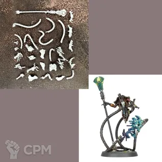 Описание картинки Necron Psychomancer от Marshal Catmaldus по цене 100руб | Свободный Рынок Миниатюр - СРМ