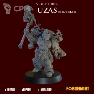 Описание картинки Night Lords Uzas Berzerker от ForgeNight по цене 550руб | Свободный Рынок Миниатюр - СРМ