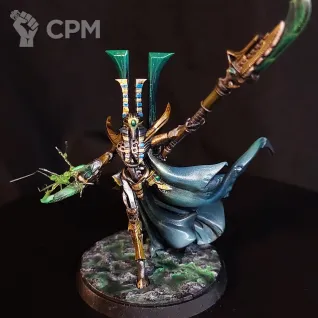 Описание картинки Necron Overlord (Lord) Alt от Arrowhead Miniatures по цене 1 500руб | Свободный Рынок Миниатюр - СРМ